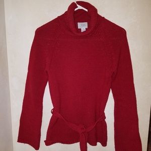 Red Ann Taylor Loft Sweater XS